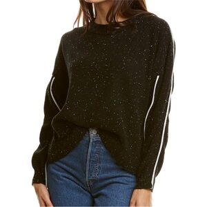 Brochu Walker Lucia Piped Sweatshirt 100% Cashmere